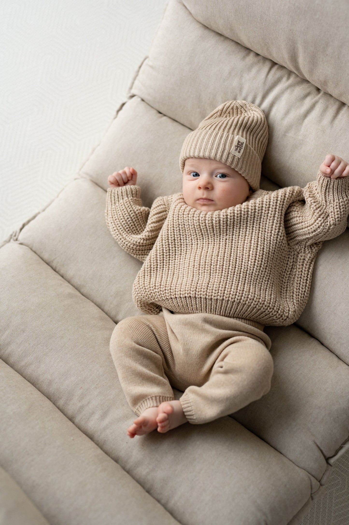 BEIGE Merinopullover