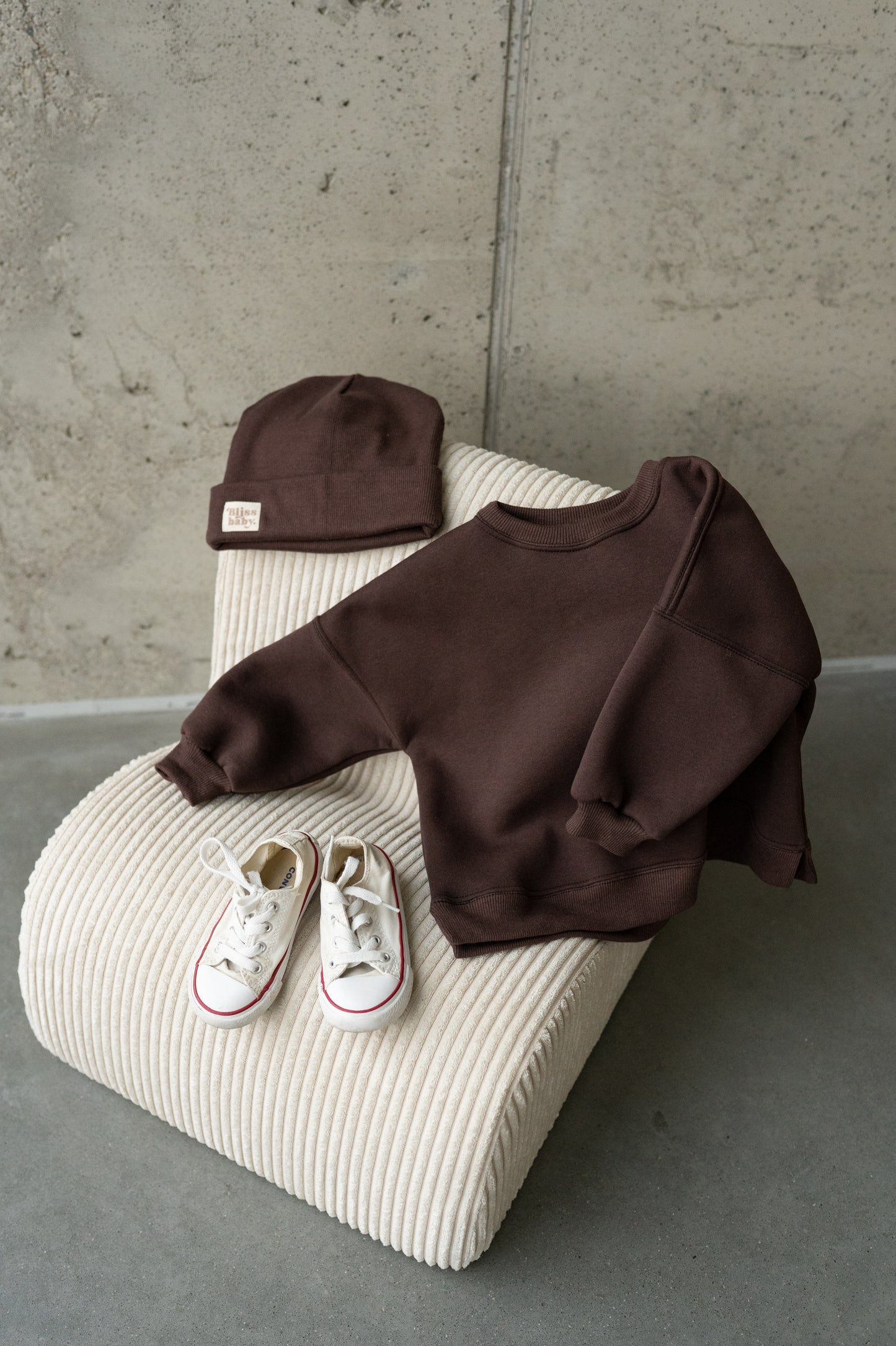 BLUZA OVERSIZE CZEKOLADA
