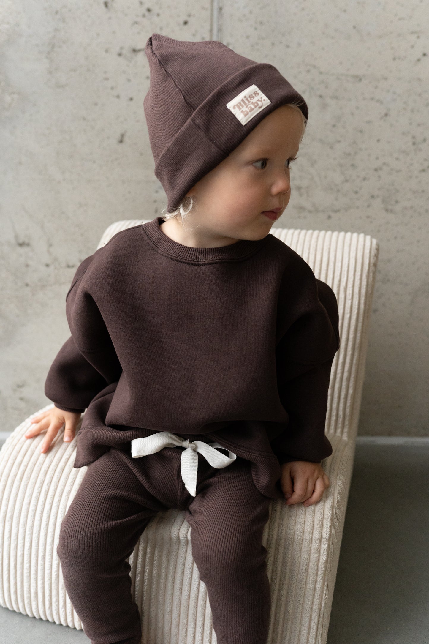 BLUZA OVERSIZE CZEKOLADA