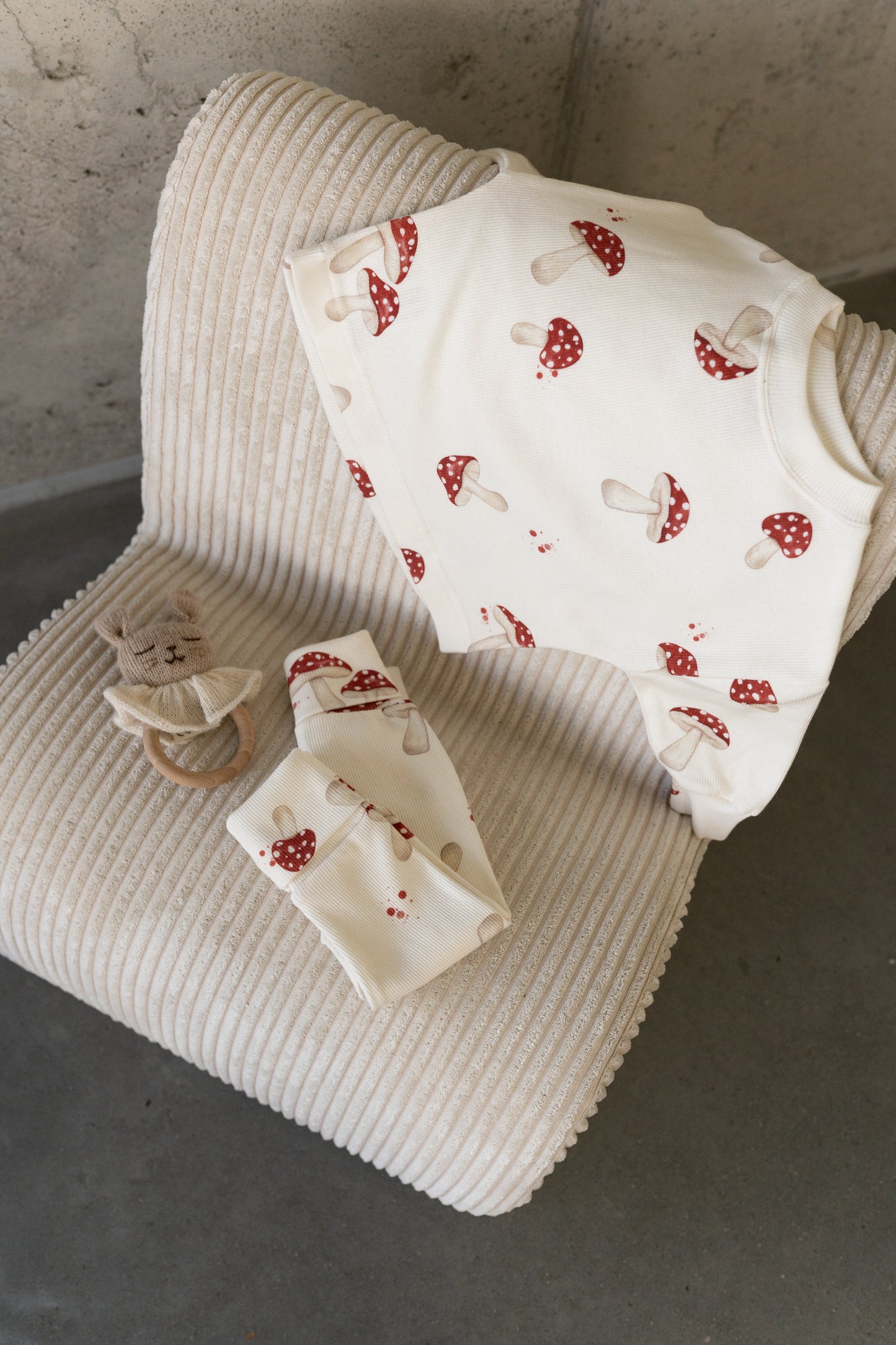 Bluza prążkowana oversize GRZYBKI
