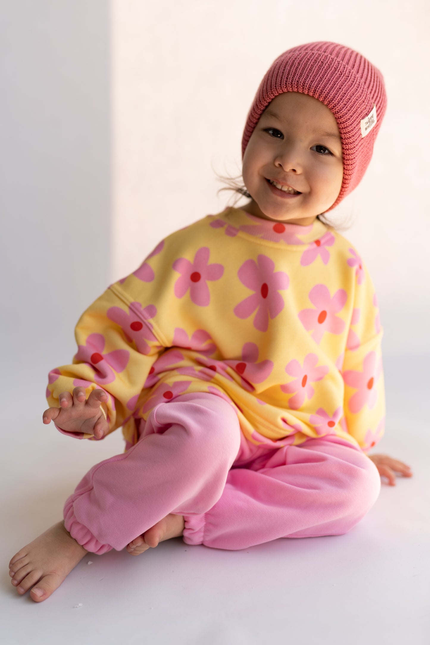 Bluza oversize FLOWER POWER BUTTER
