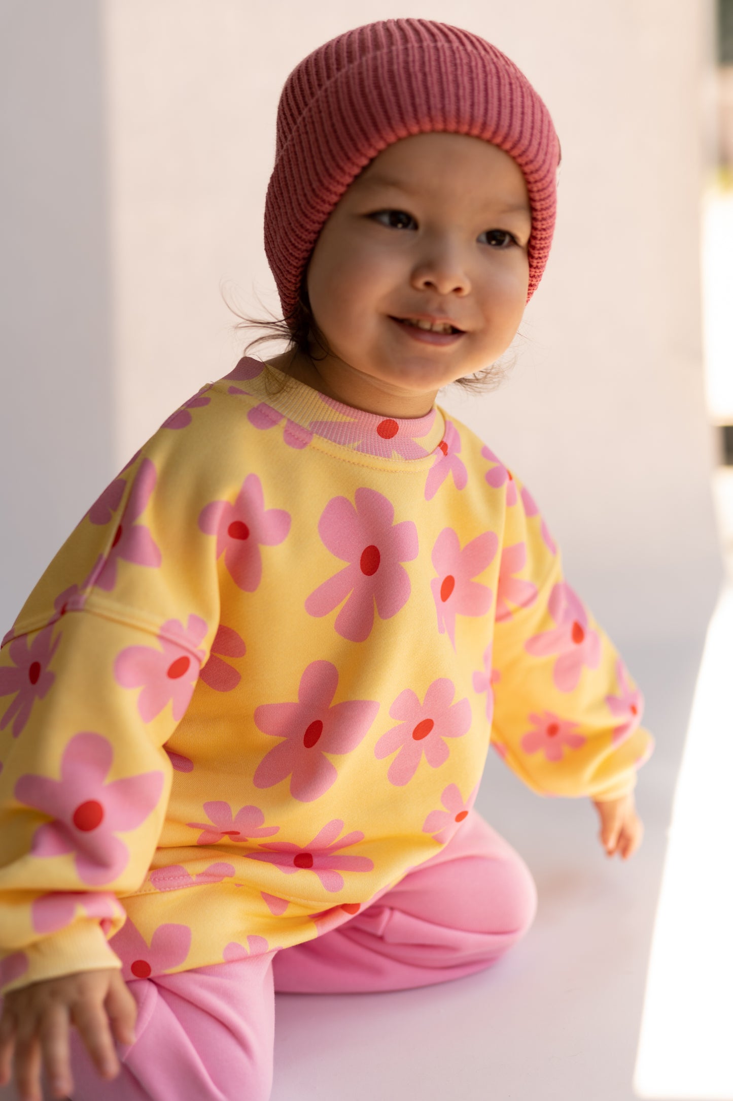 Bluza oversize FLOWER POWER BUTTER