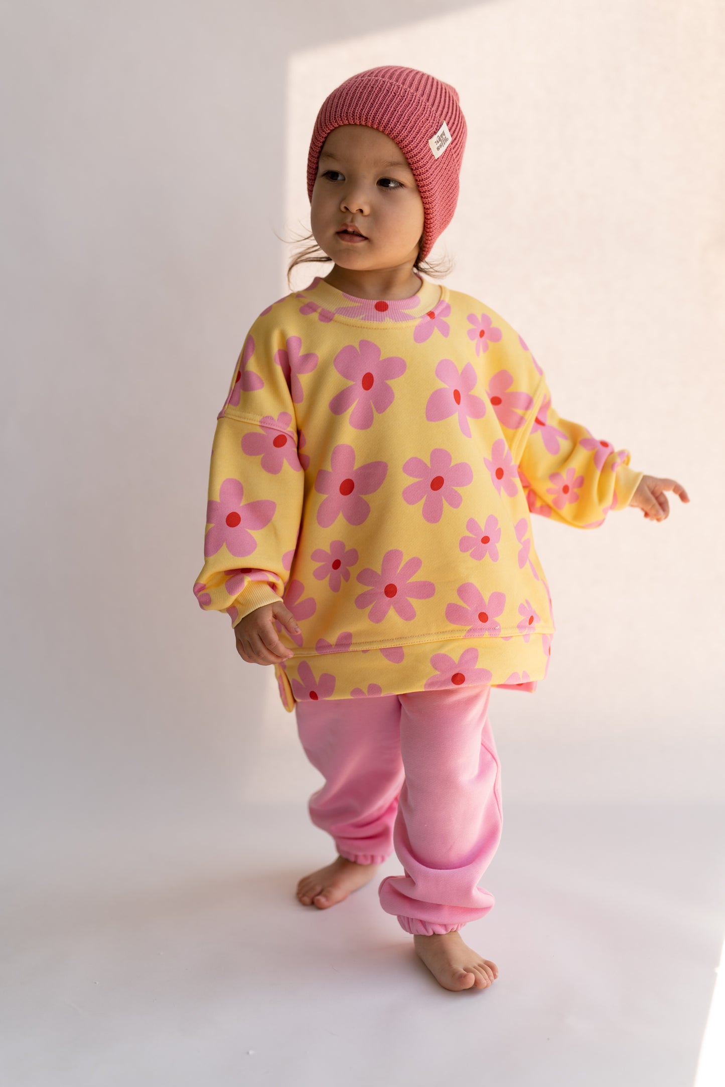 Bluza oversize FLOWER POWER BUTTER