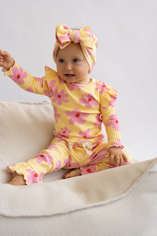 Legginsy z falbanką FLOWER POWER BUTTER