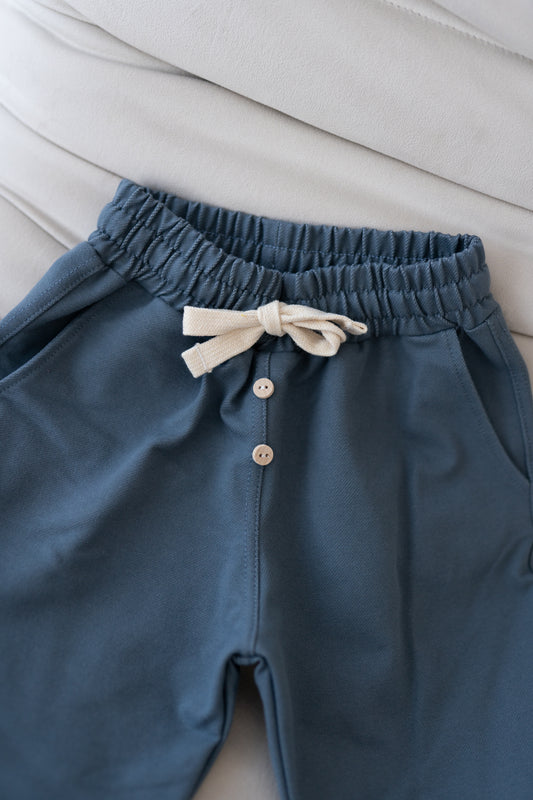 Spodnie denim STEEL BLUE w stylu jogger