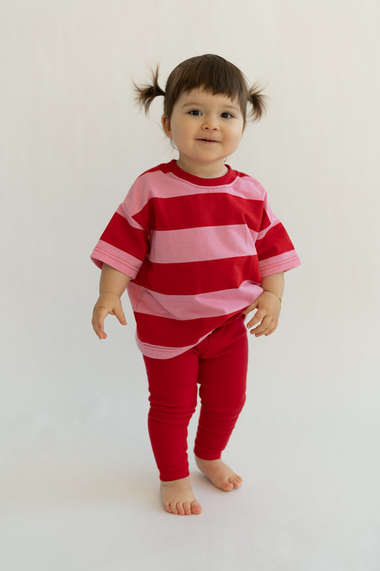 T-shirt BERRY STRIPES