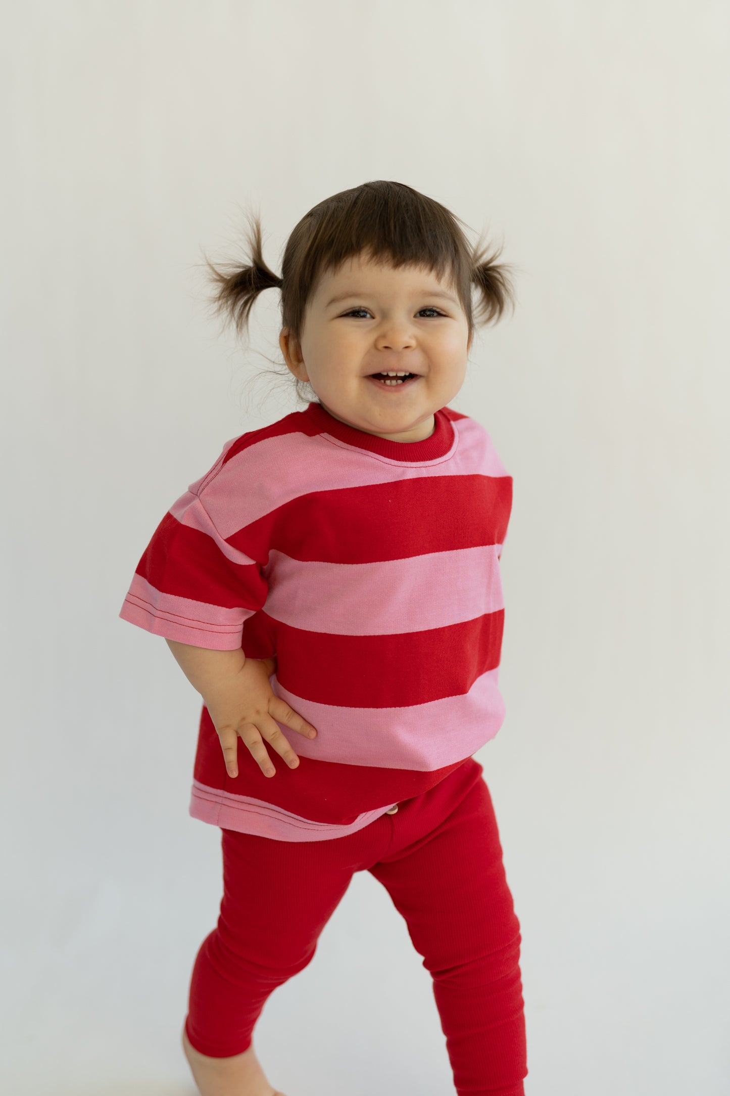 T-shirt BERRY STRIPES