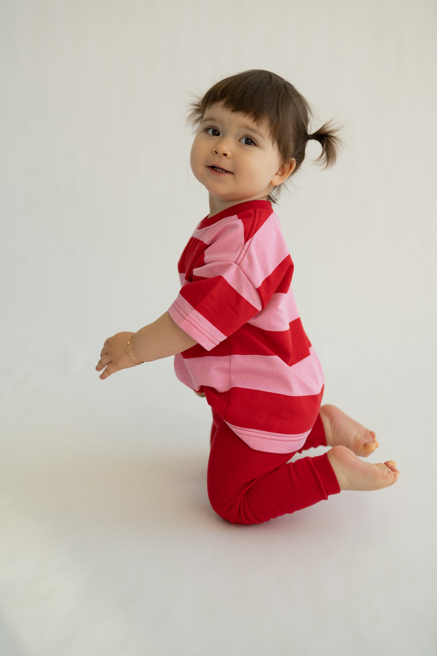 T-shirt BERRY STRIPES