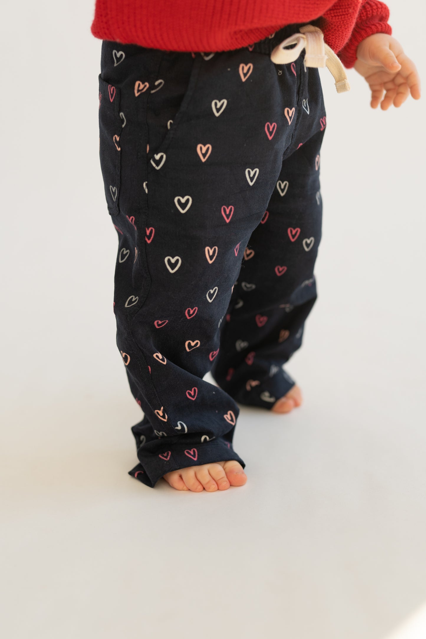 Spodnie sztruksowe Heart w stylu baggy