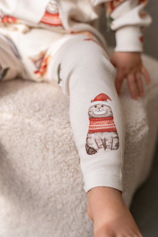 Legginsy ZIMOWE KOTY