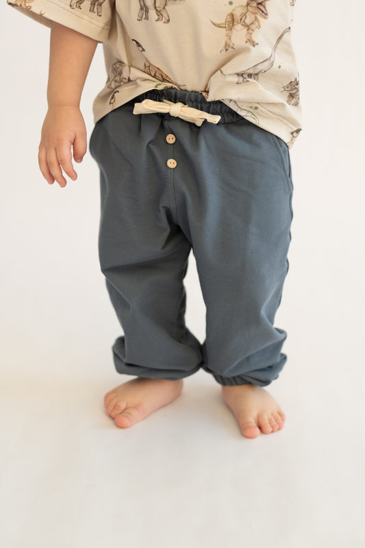 Spodnie denim STEEL BLUE w stylu jogger