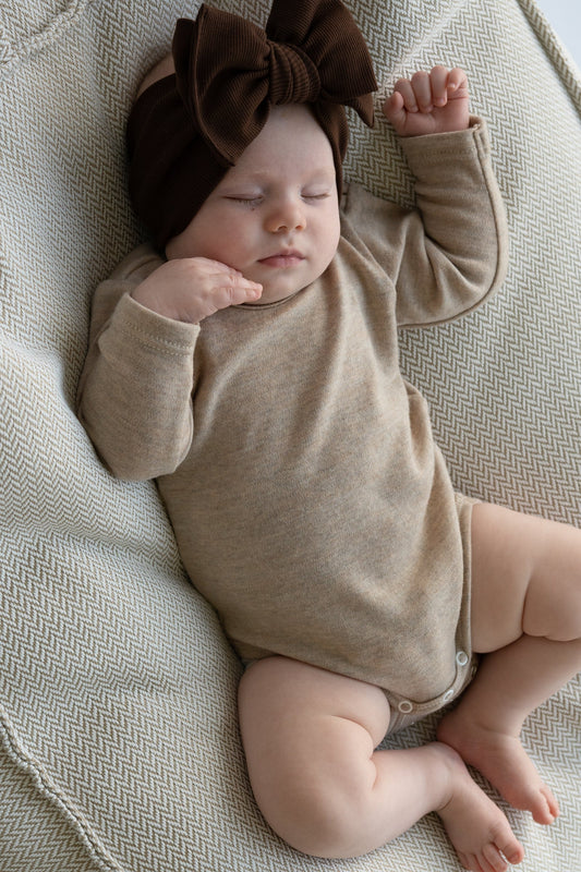 Body merino ALMOND