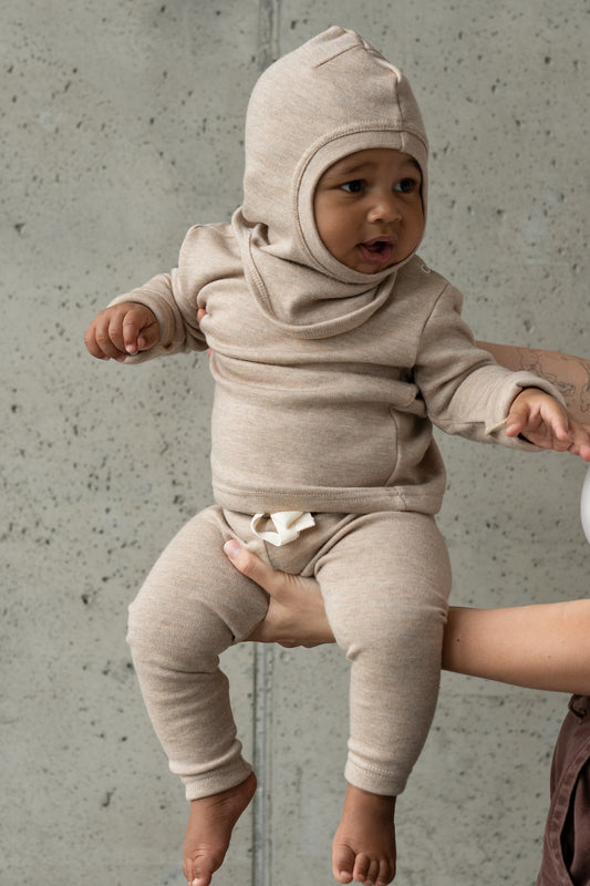 Legginsy merino ALMOND
