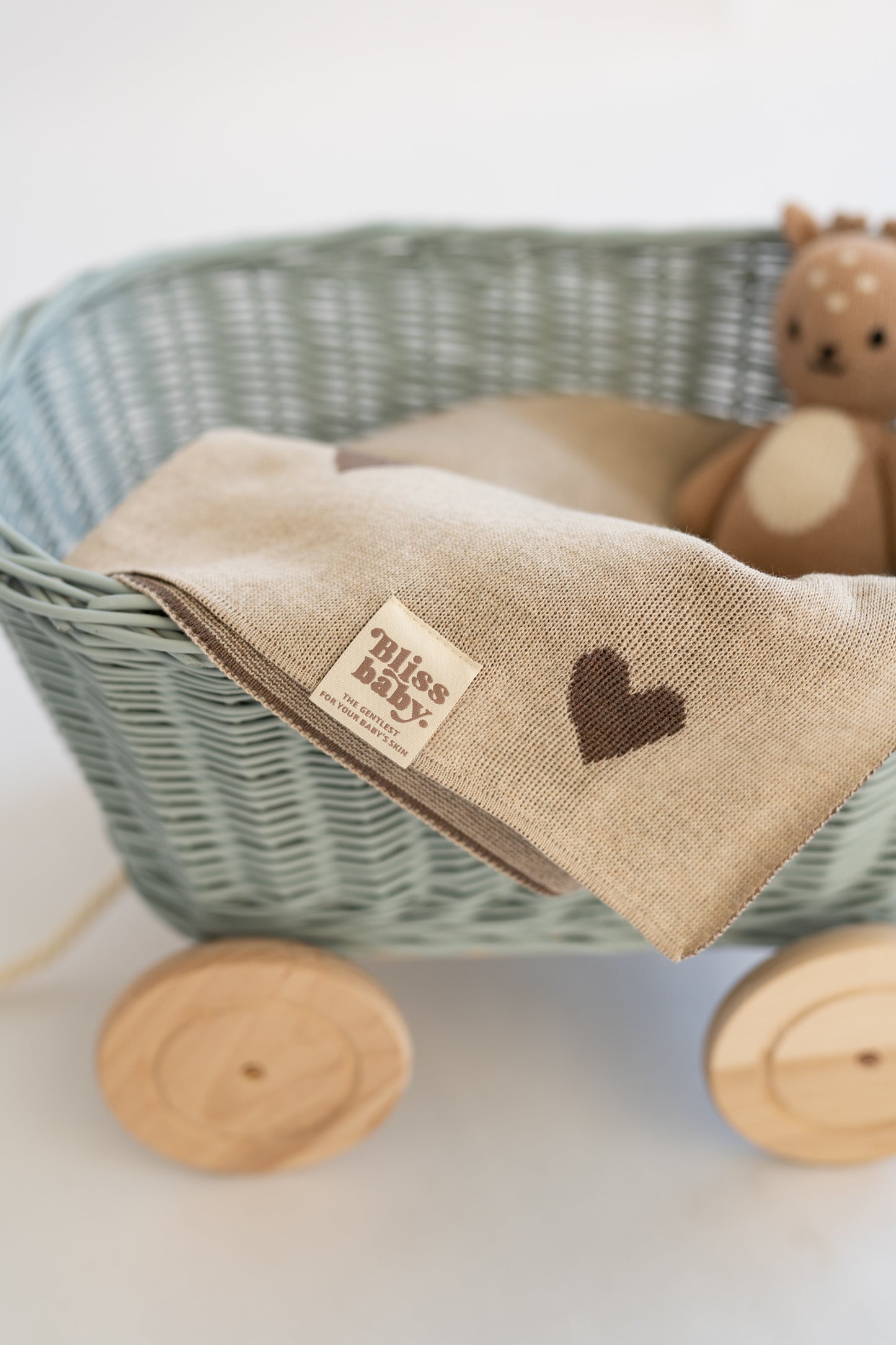 Kuscheldecke aus 100 % Merinowolle, weich, 90 x 120 cm