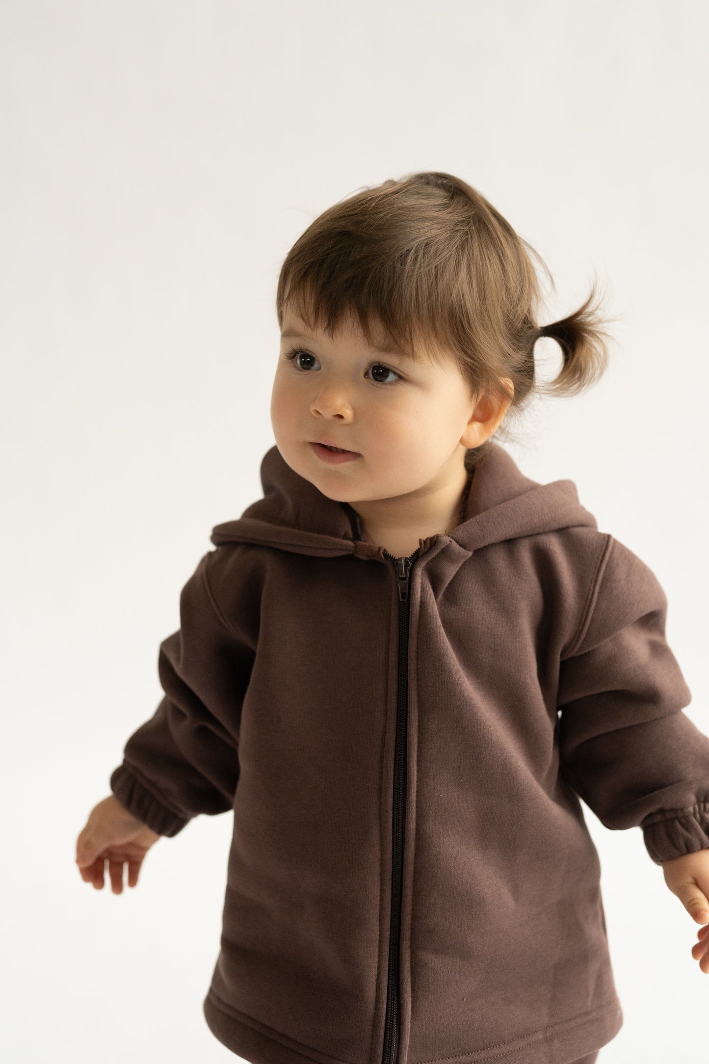 Bluza na zamek KASZTANOWY