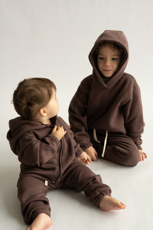 Spodnie dresowe KASZTANOWY