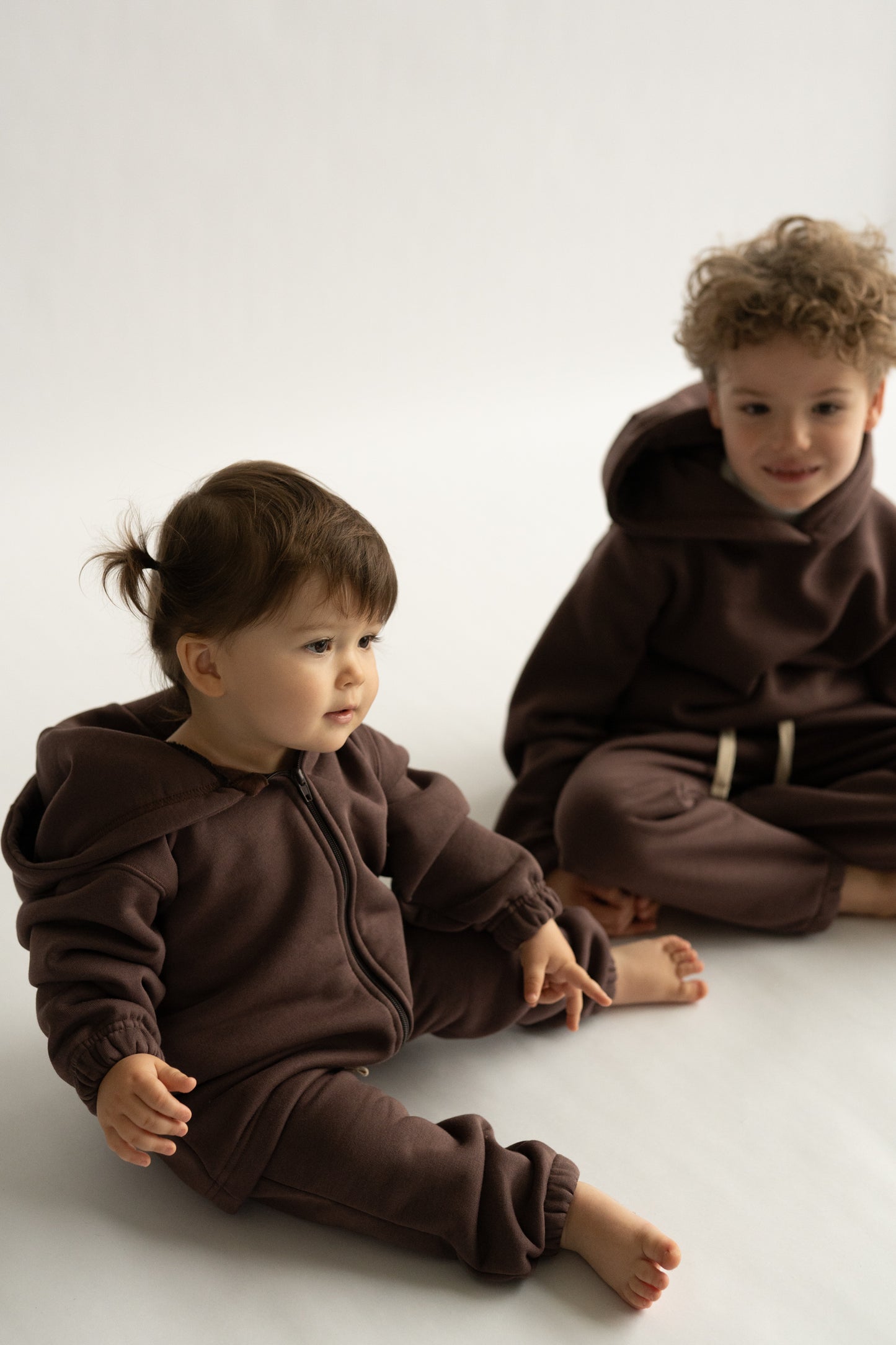 Bluza na zamek KASZTANOWY