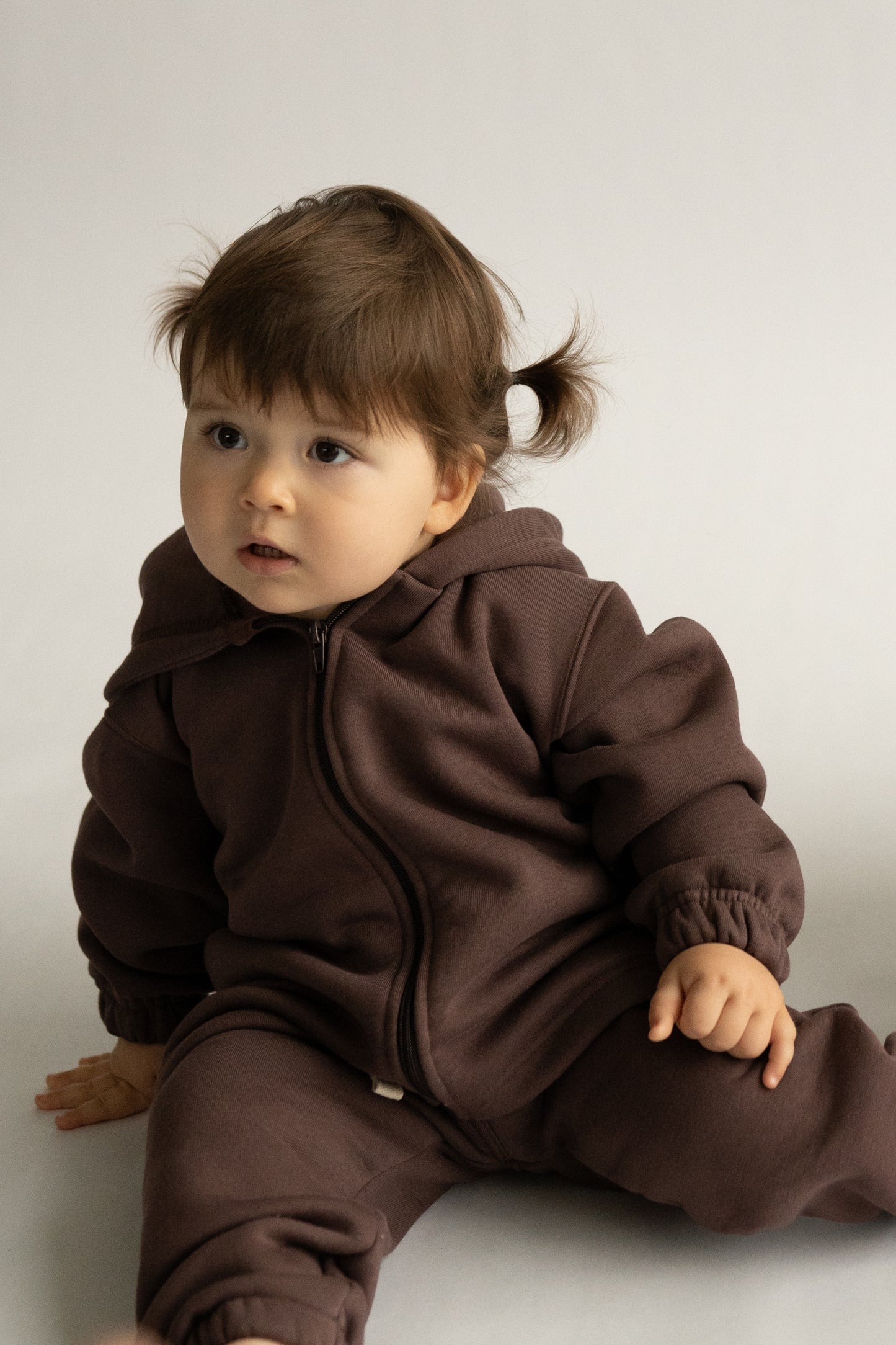 Bluza na zamek KASZTANOWY