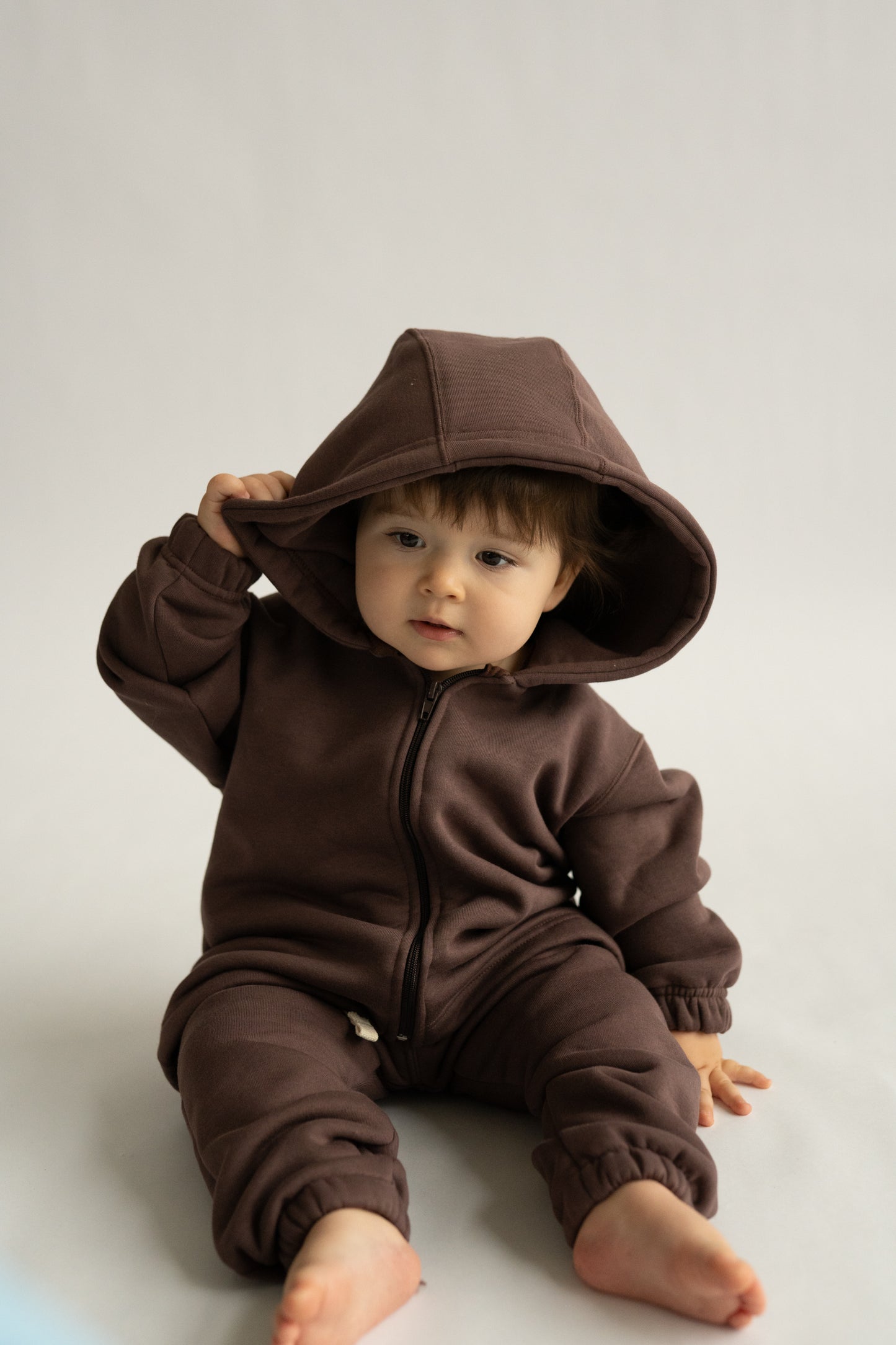 Bluza na zamek KASZTANOWY