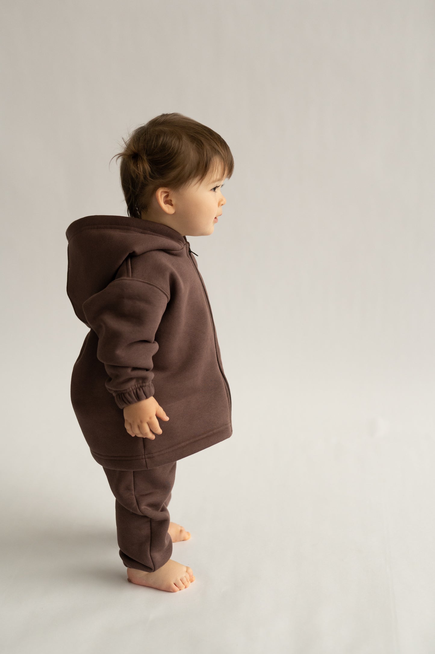 Bluza na zamek KASZTANOWY