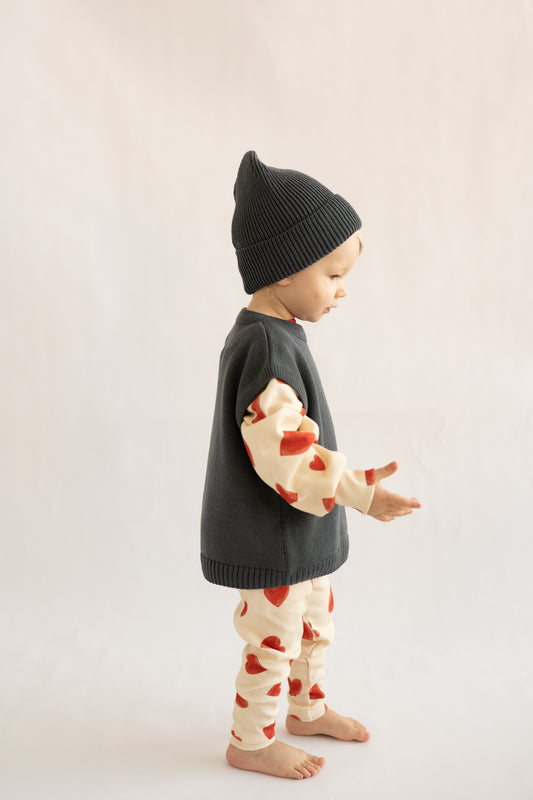 Kamizelka merino STORM GREY