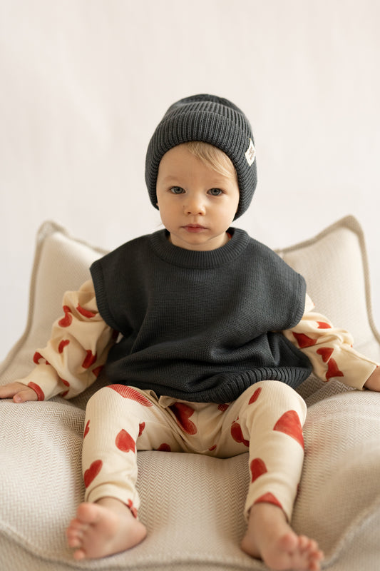 Kamizelka merino STORM GREY