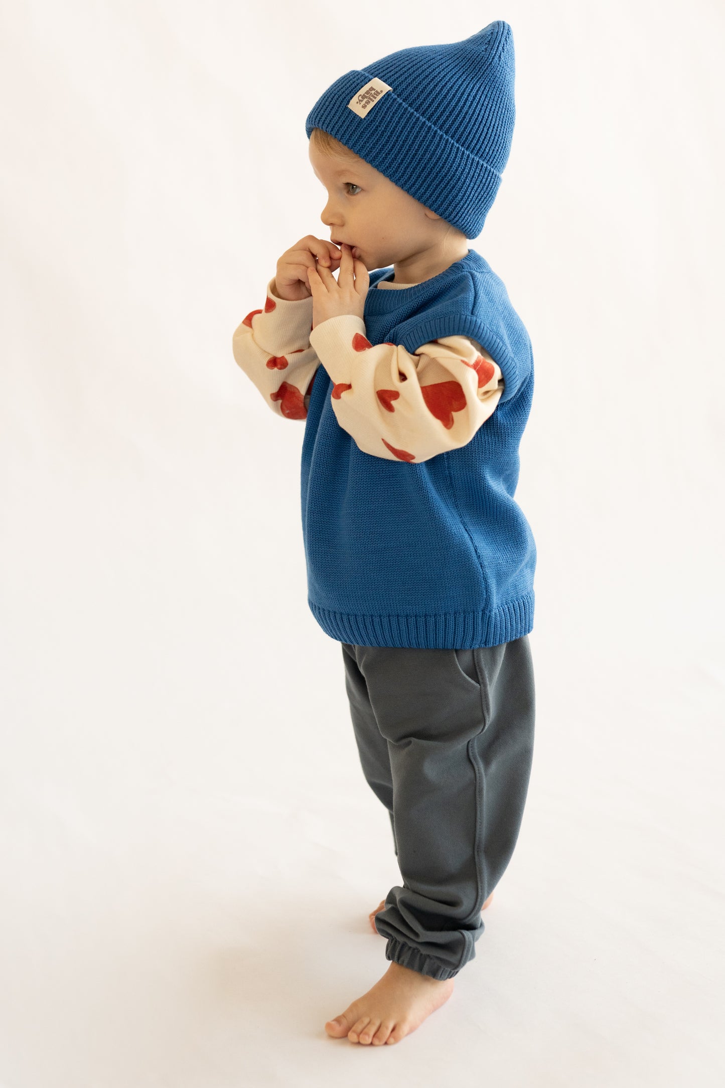 Kamizelka merino COBALT