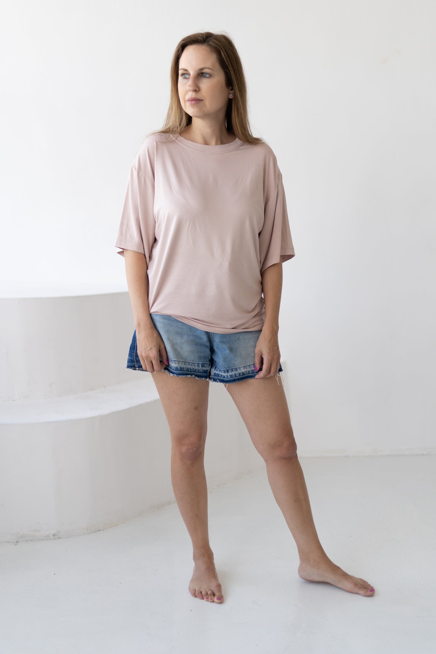 T-shirt mama OLD ROSE