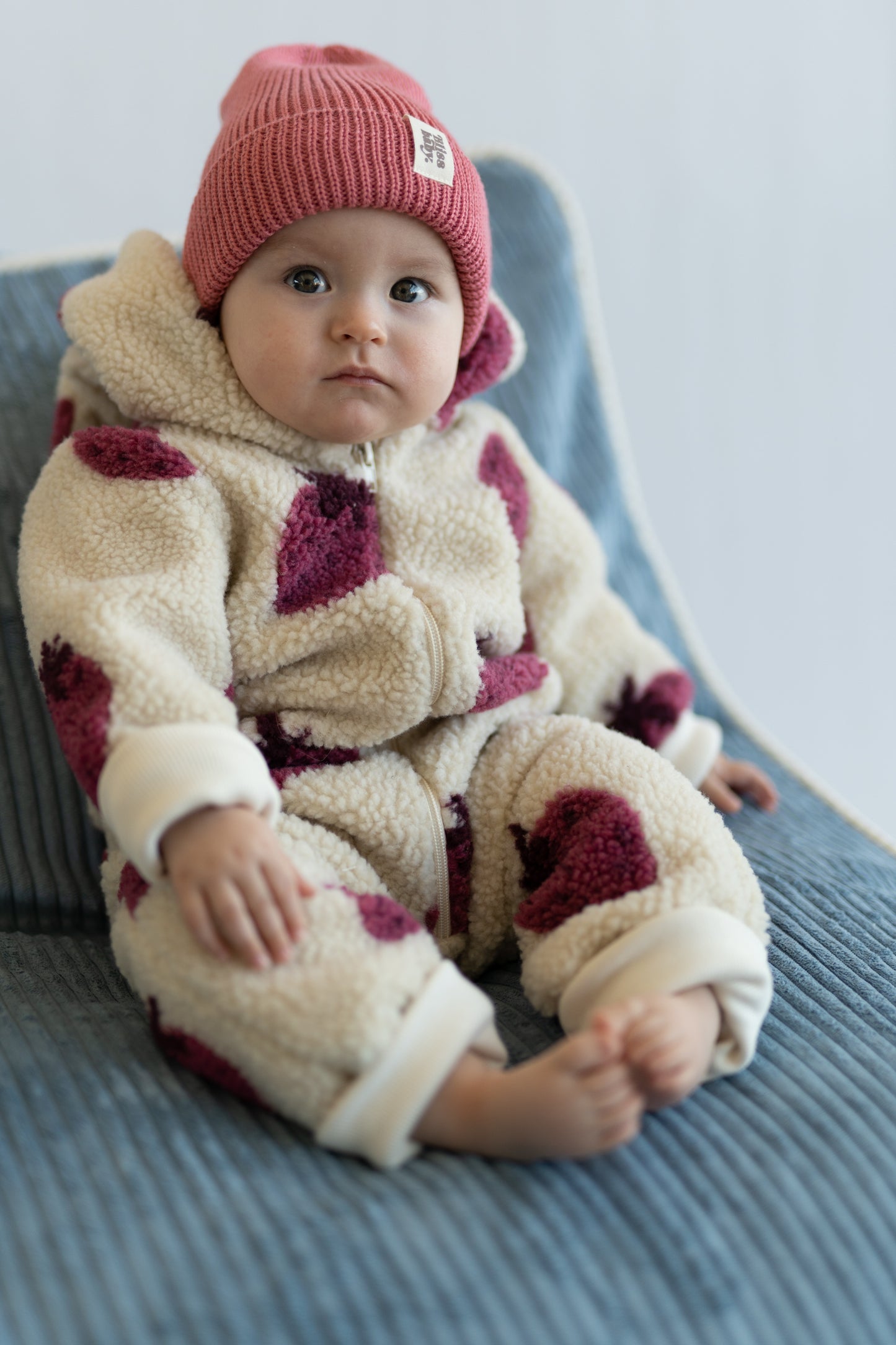 CZAPKA MERINO RASPBERRY