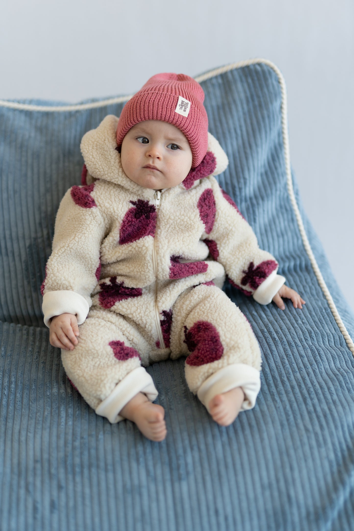 CZAPKA MERINO RASPBERRY
