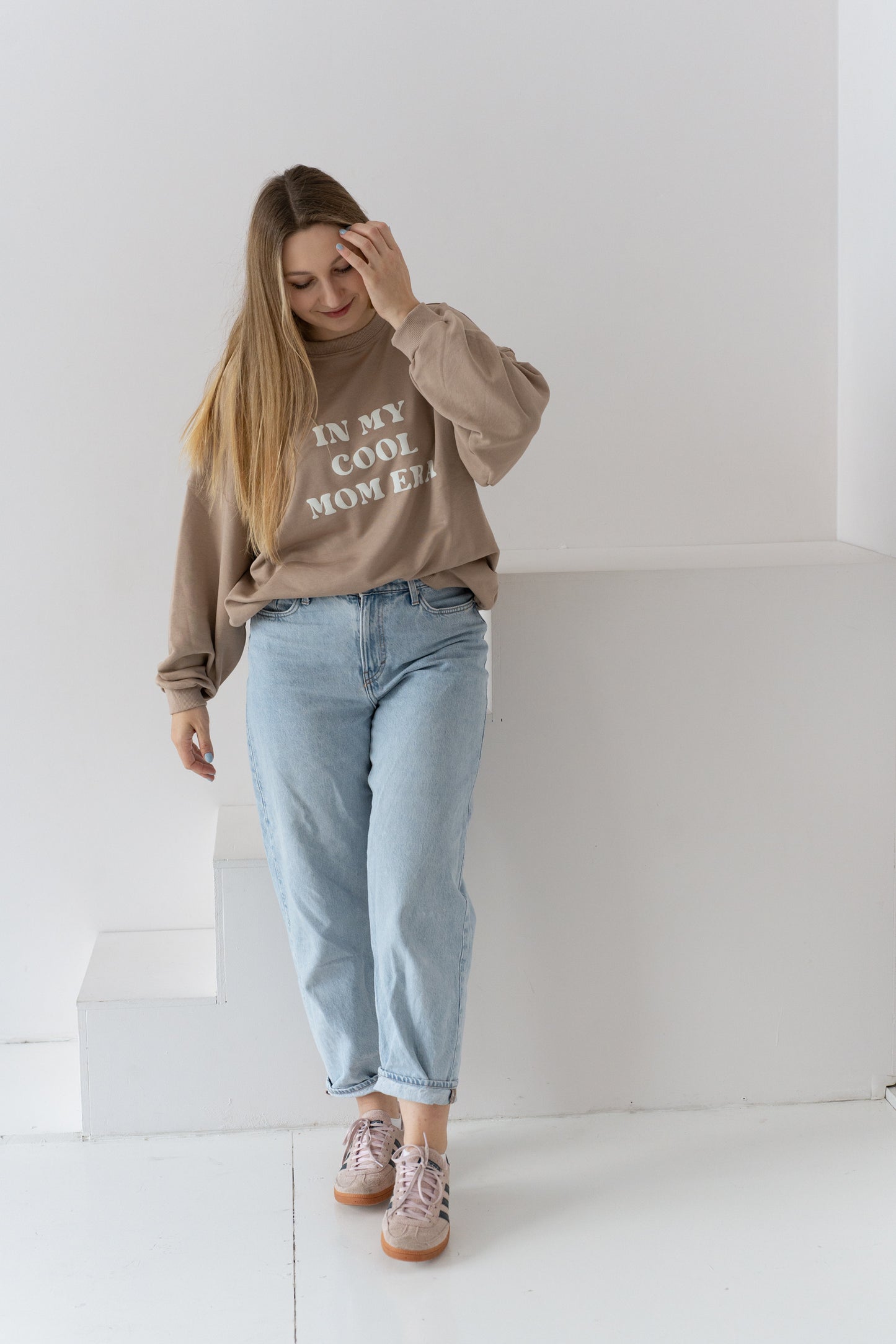 BLUZA OVERSIZE MOM ERA BEŻ