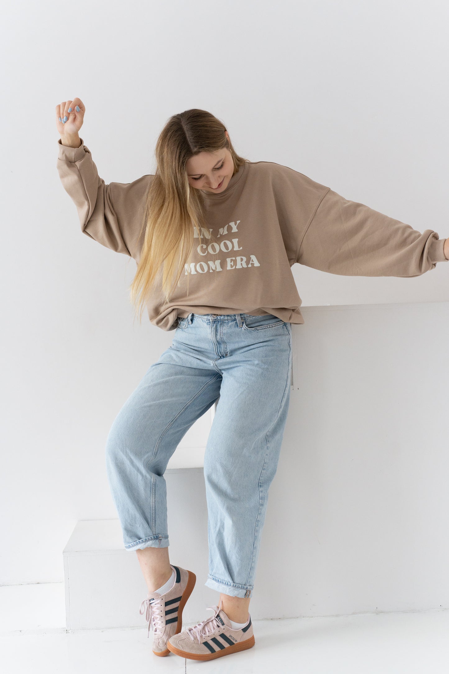 BLUZA OVERSIZE MOM ERA BEŻ