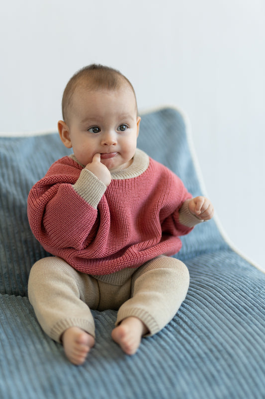 Sweter merino RASPBERRY