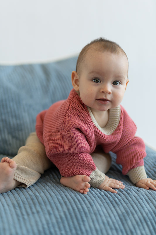 Sweter merino RASPBERRY