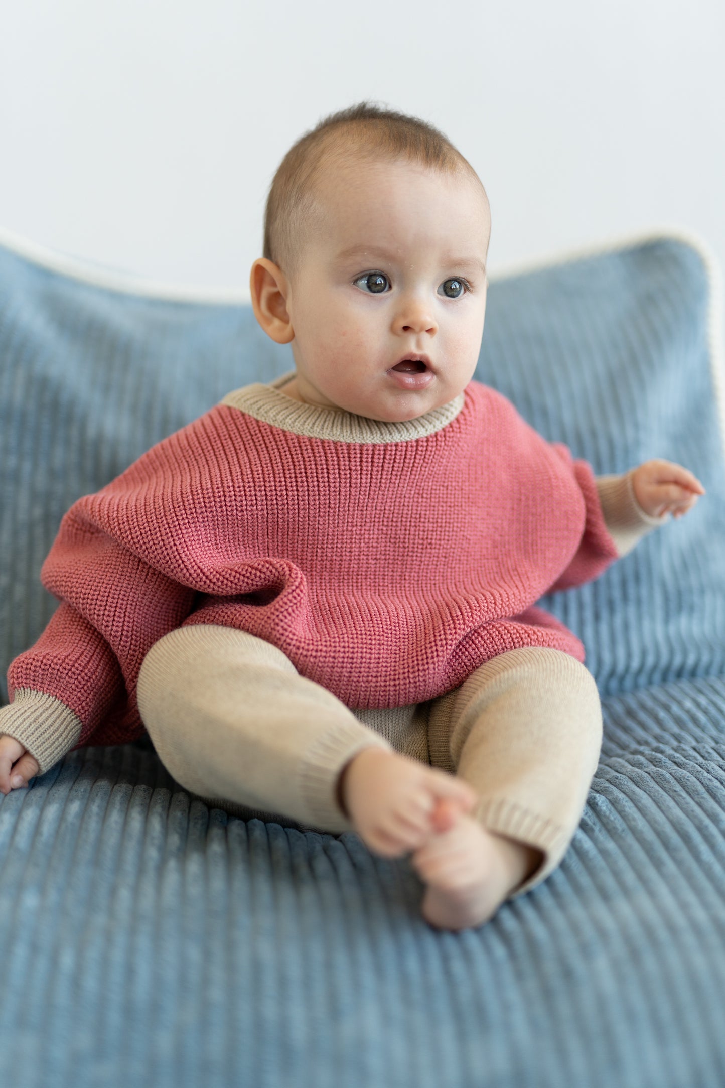 Sweter merino RASPBERRY