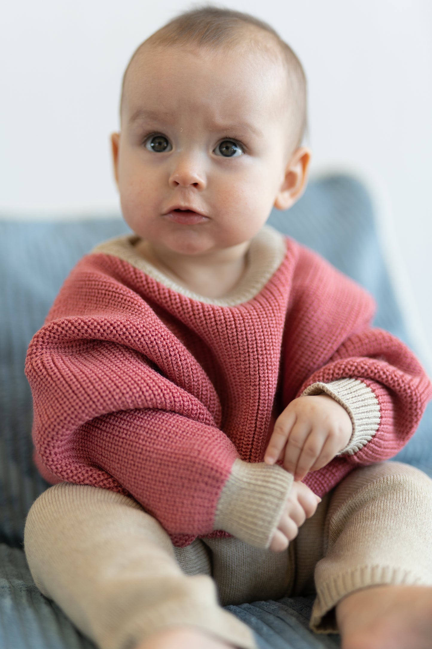 Sweter merino RASPBERRY