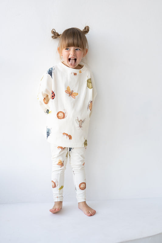 Bluza prążkowana oversize ROBACZKI