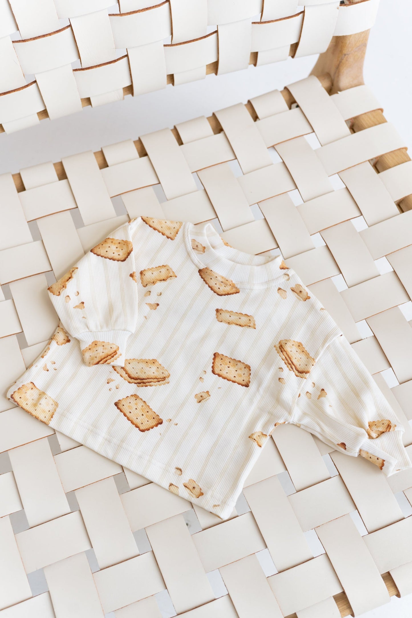 Bluza prążkowana oversize HERBATNIKI