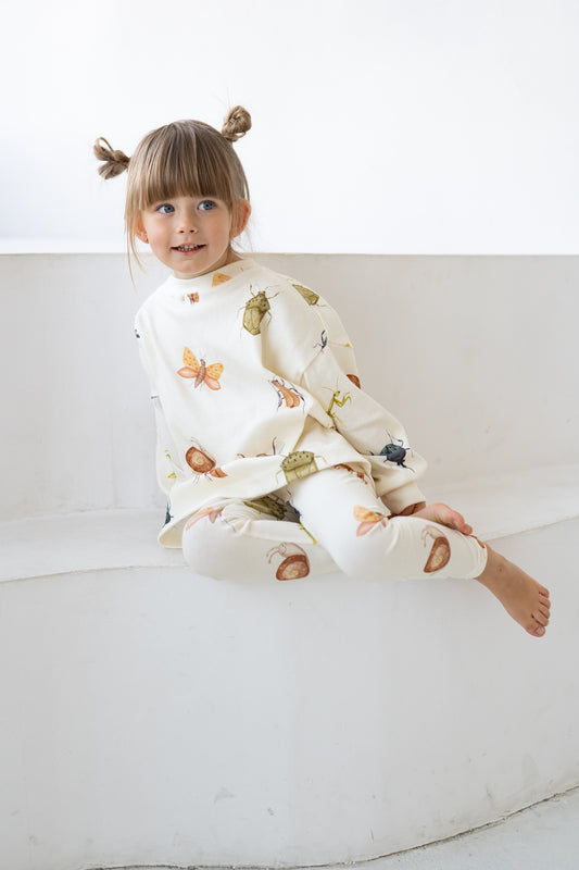 Bluza prążkowana oversize ROBACZKI