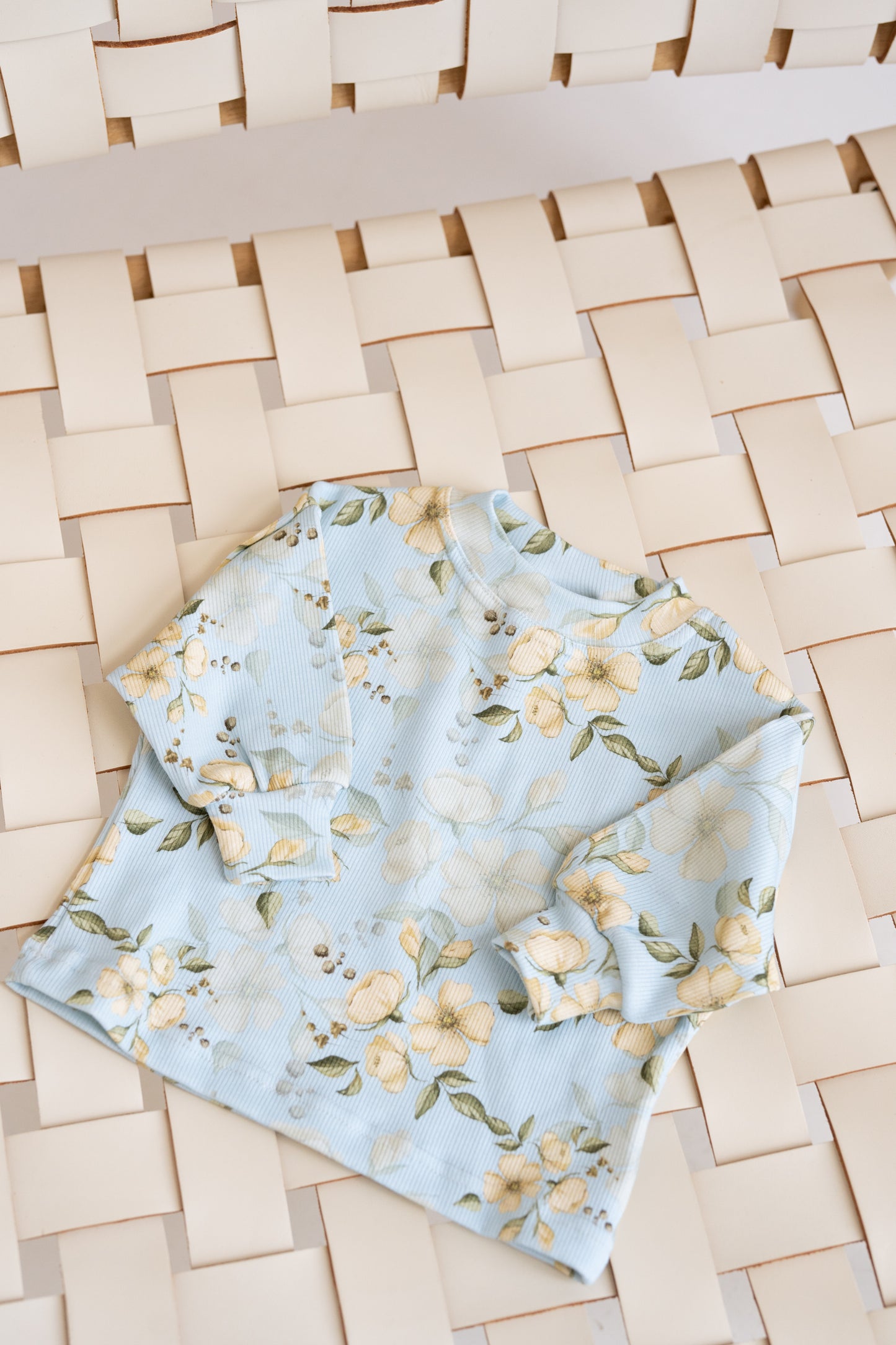 Bluza prążkowana oversize RÓŻE BŁĘKIT
