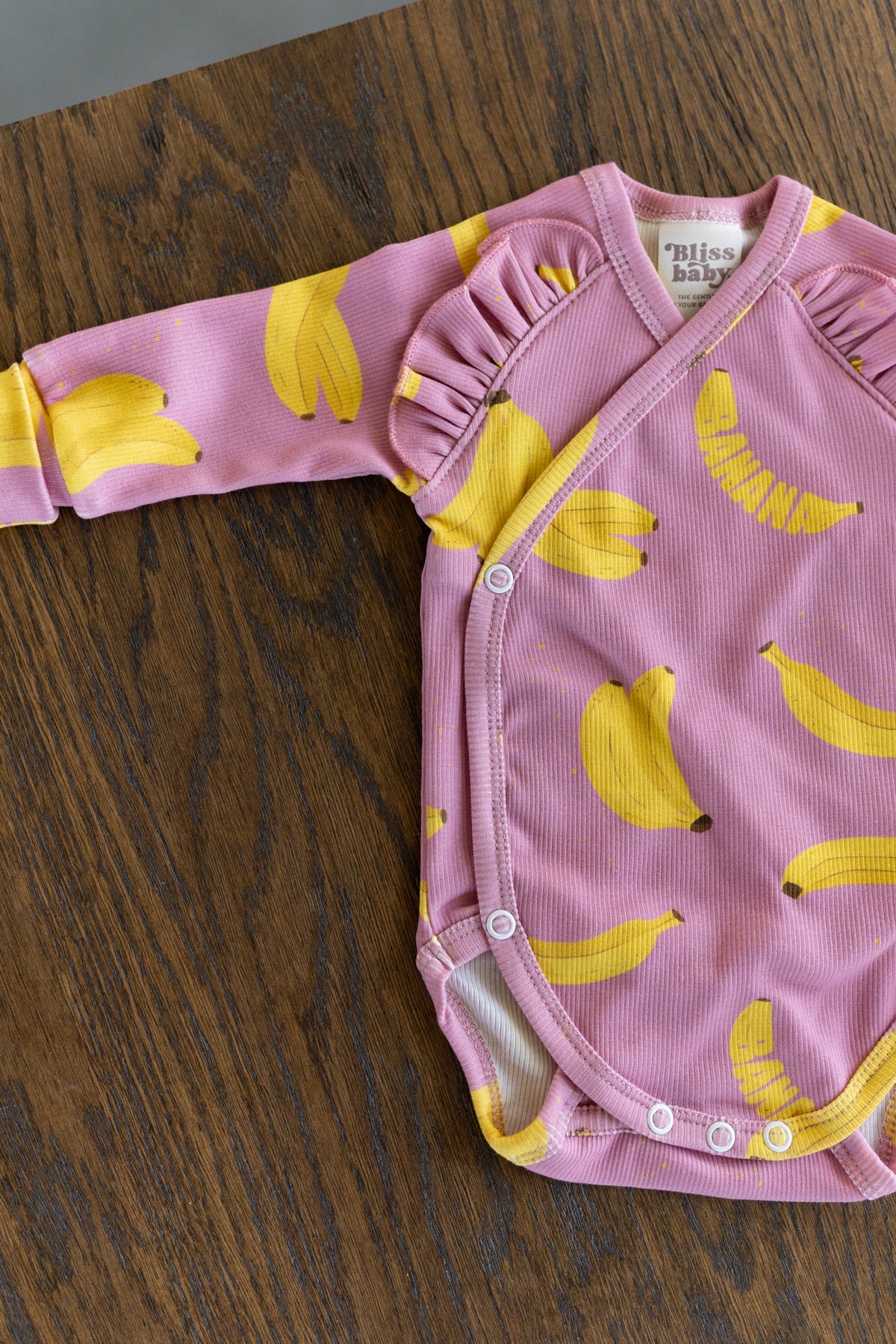 Body kopertowe PINK BANANA z falbanką