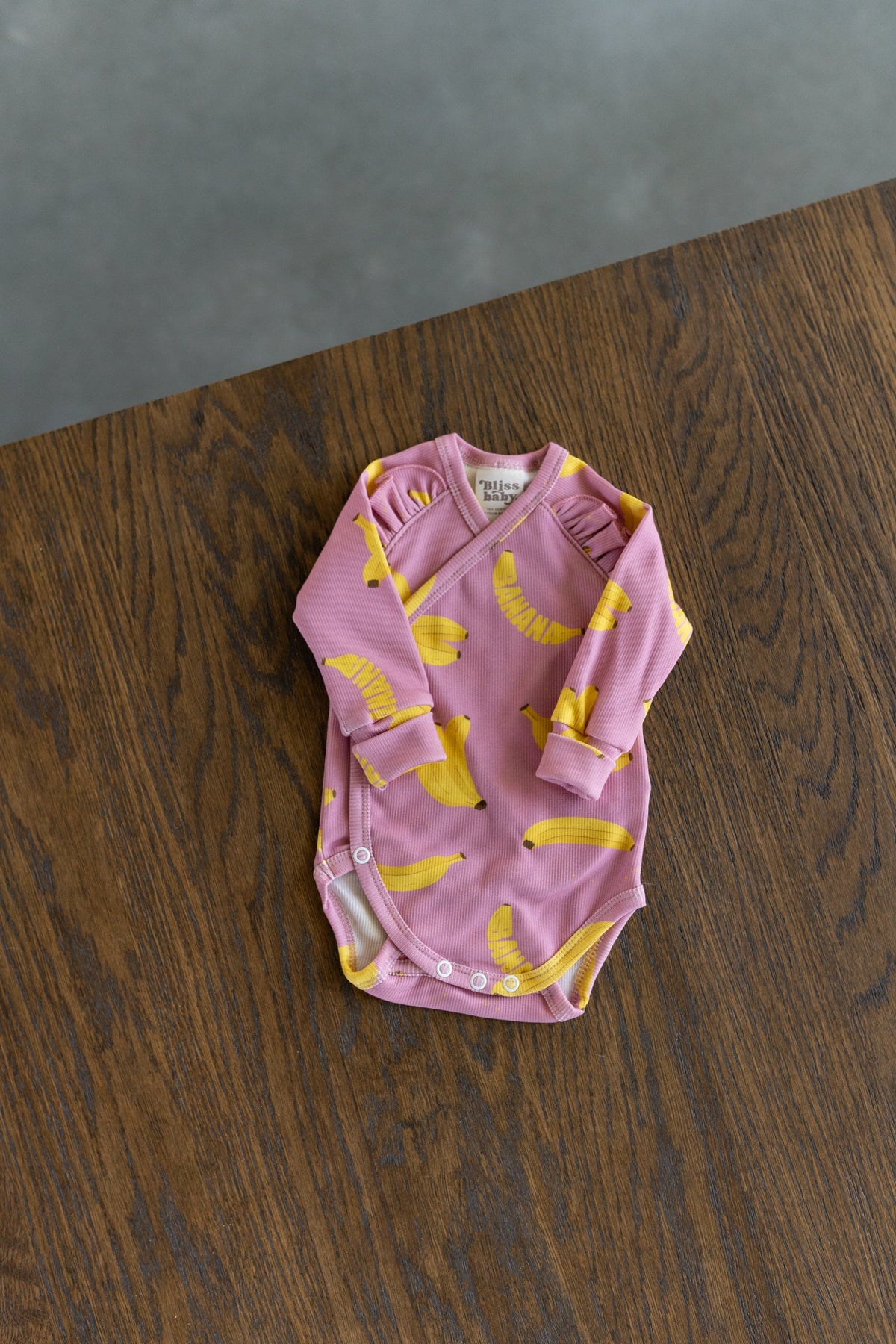 Body kopertowe PINK BANANA z falbanką