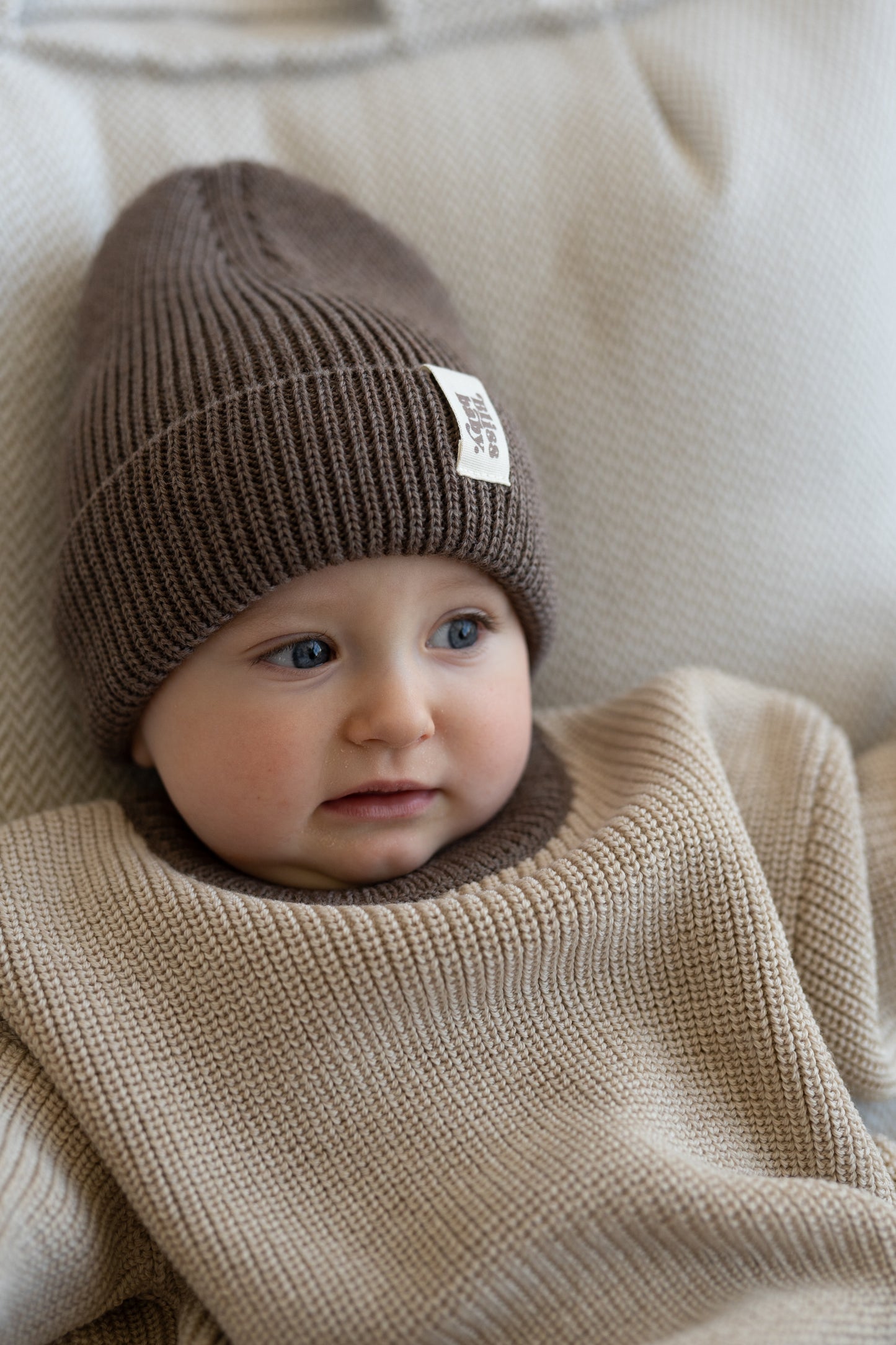 Sweter merino BEIGE AND COCOA