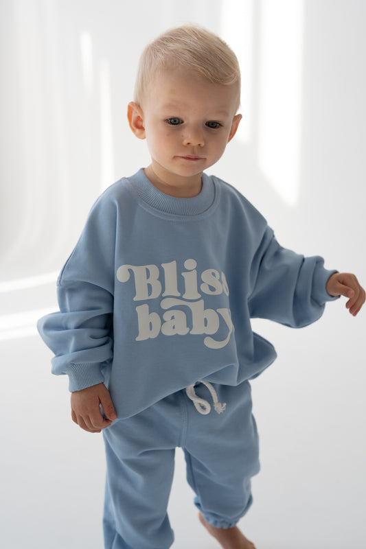 BLUZA OVERSIZE BLISSBABY BŁĘKIT
