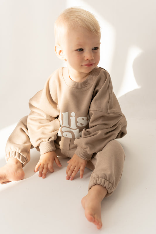 BLUZA OVERSIZE BLISSBABY BEŻ