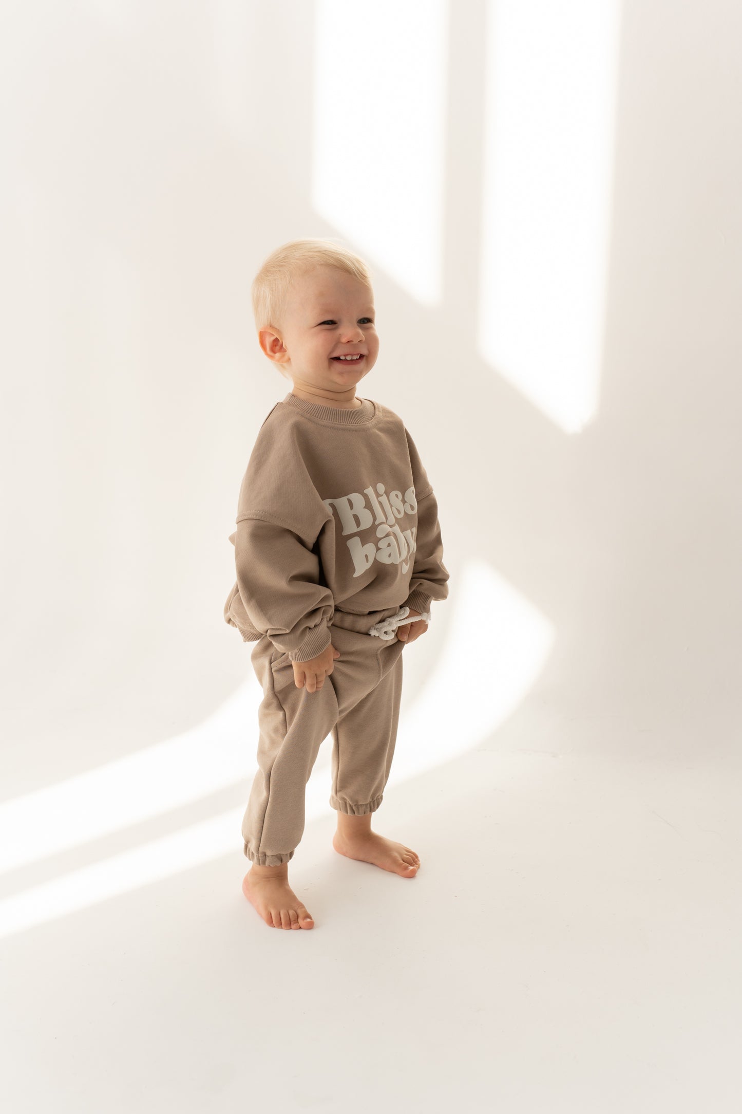 BLUZA OVERSIZE BLISSBABY BEŻ