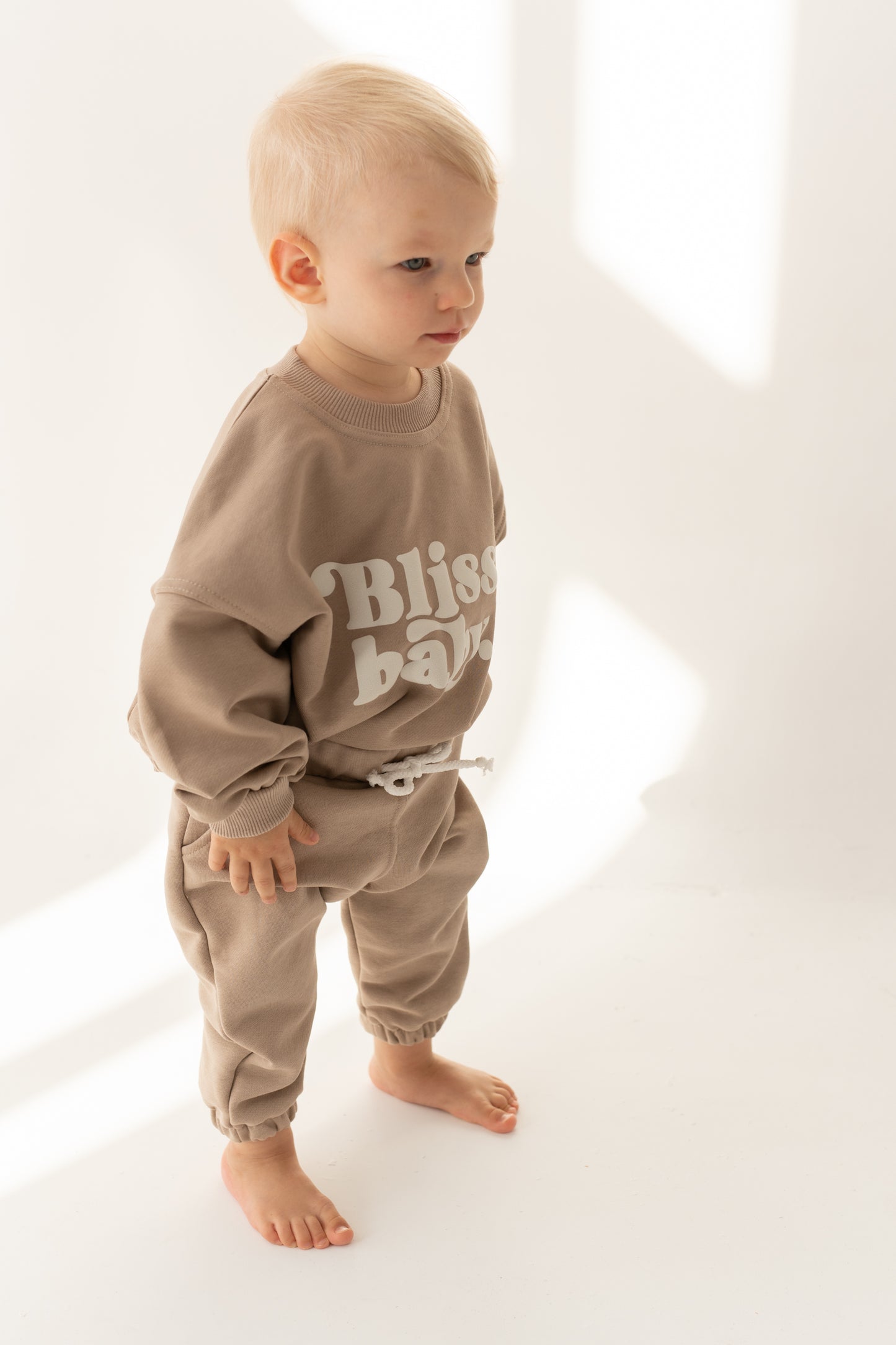 BLUZA OVERSIZE BLISSBABY BEŻ