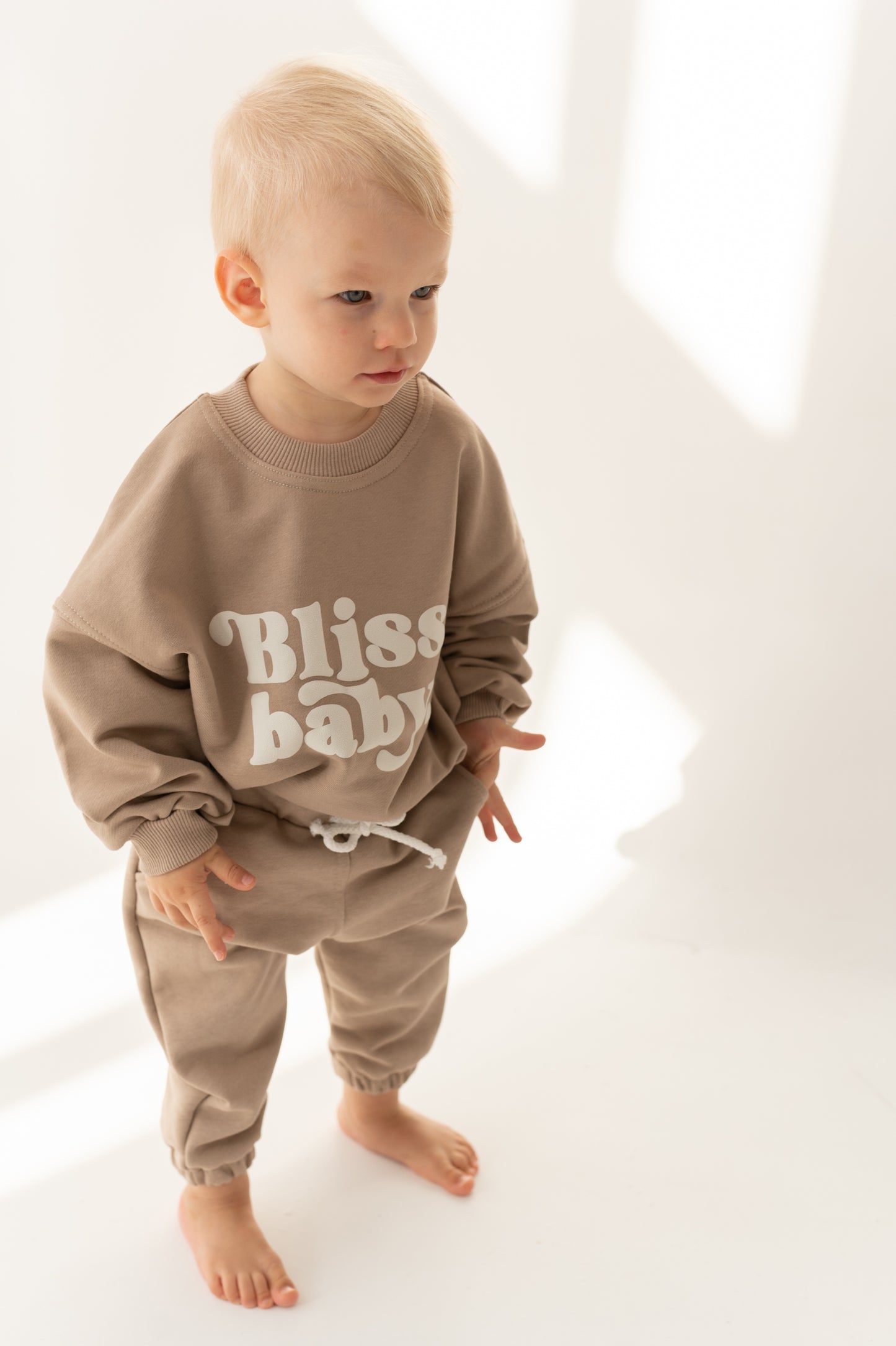 BLUZA OVERSIZE BLISSBABY BEŻ