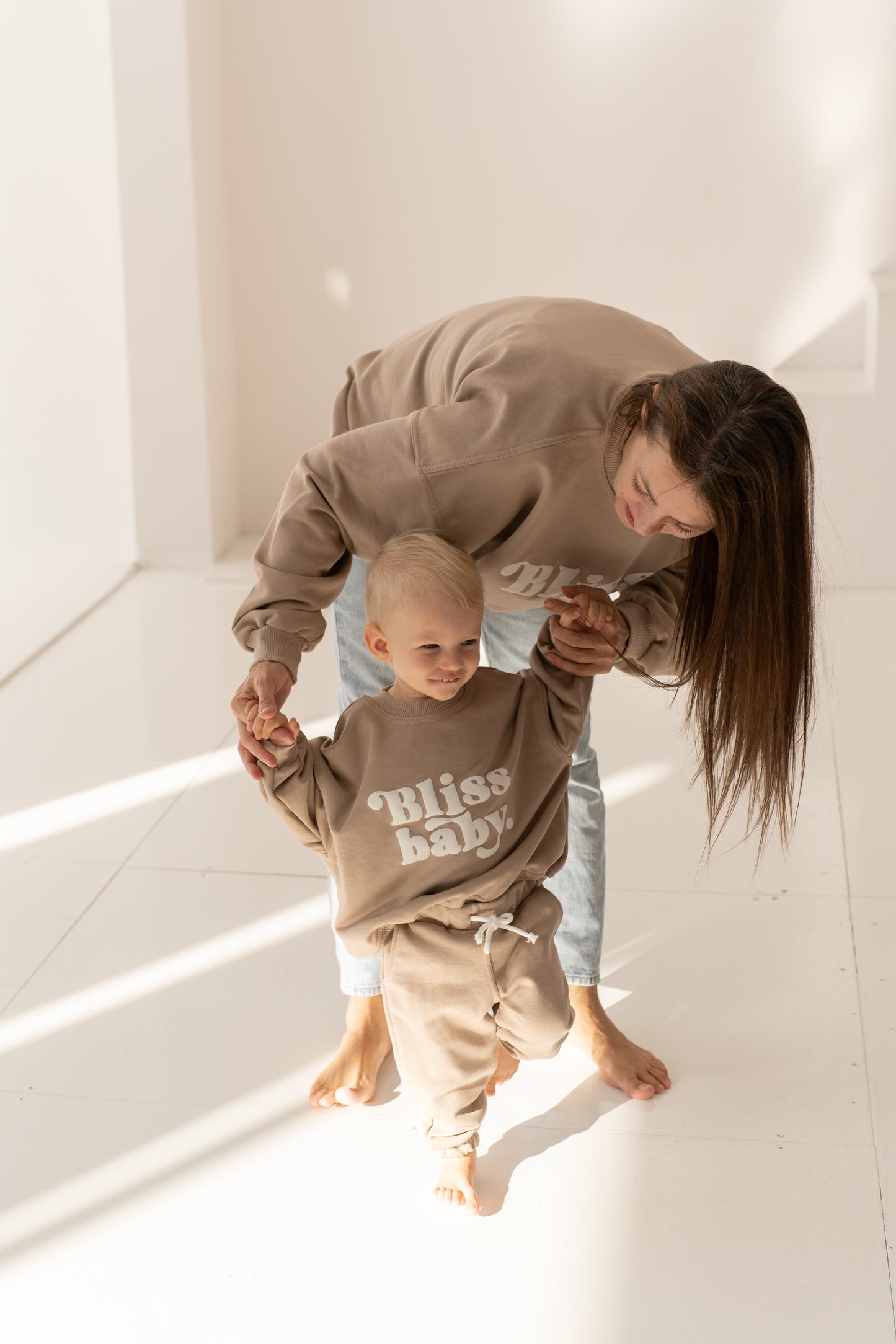 BLUZA OVERSIZE BLISSBABY BEŻ