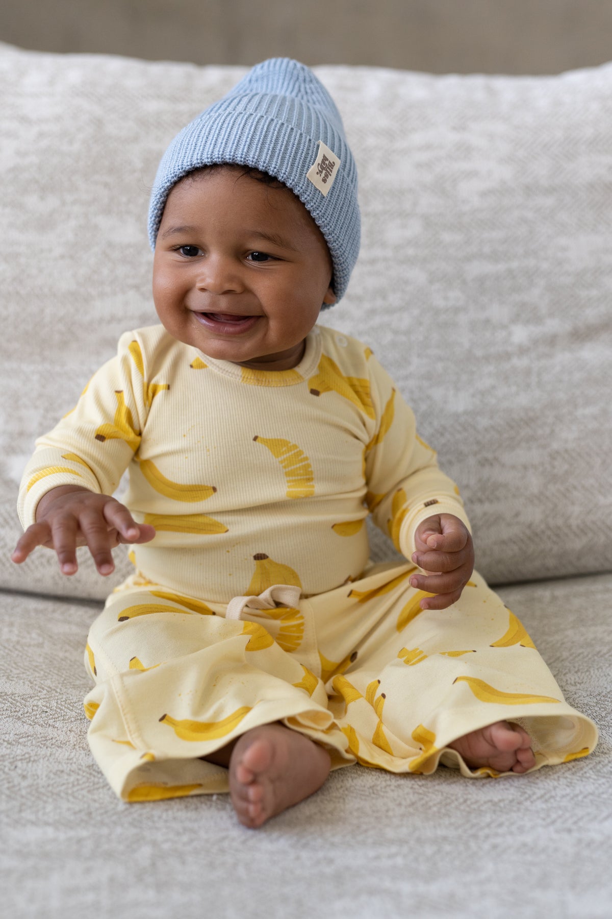 Czapka merino BABY BLUE